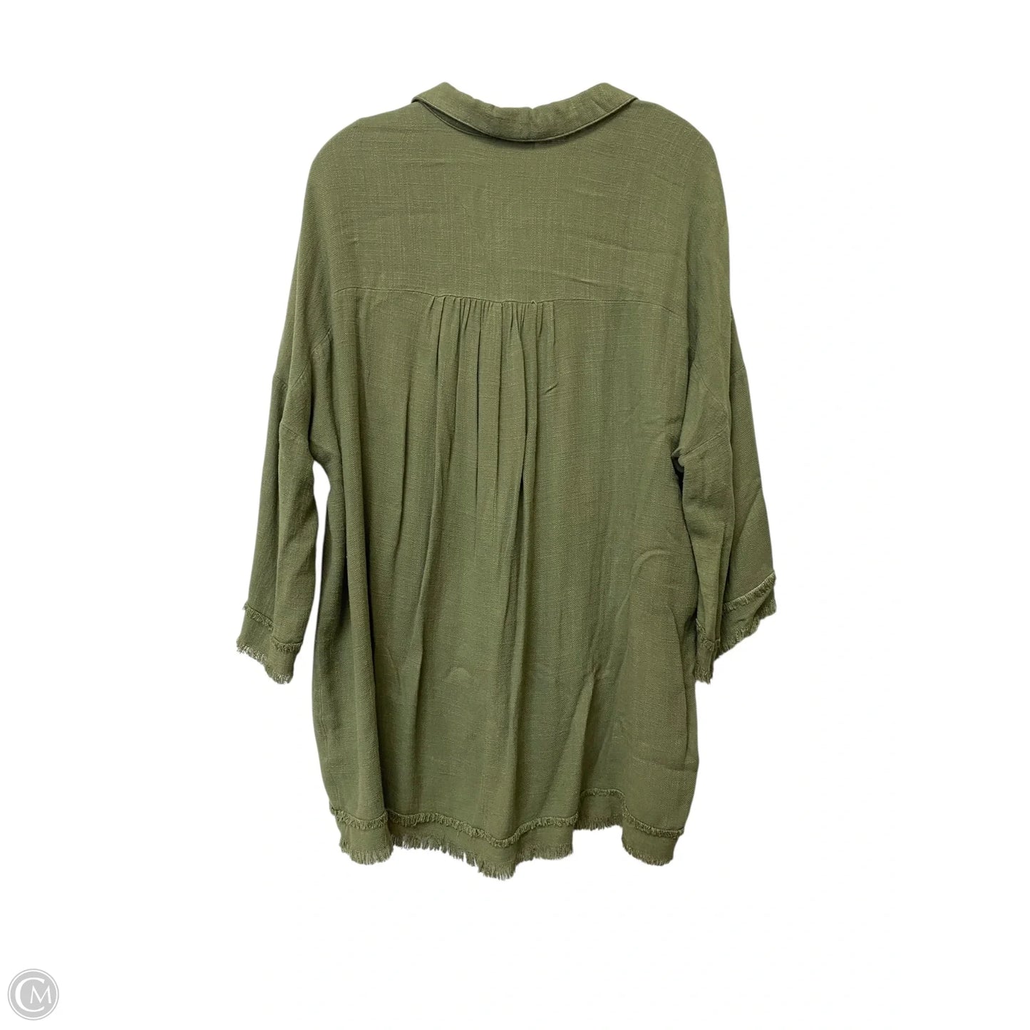 Top Long Sleeve Basic By Umgee In Green, Size: Xl