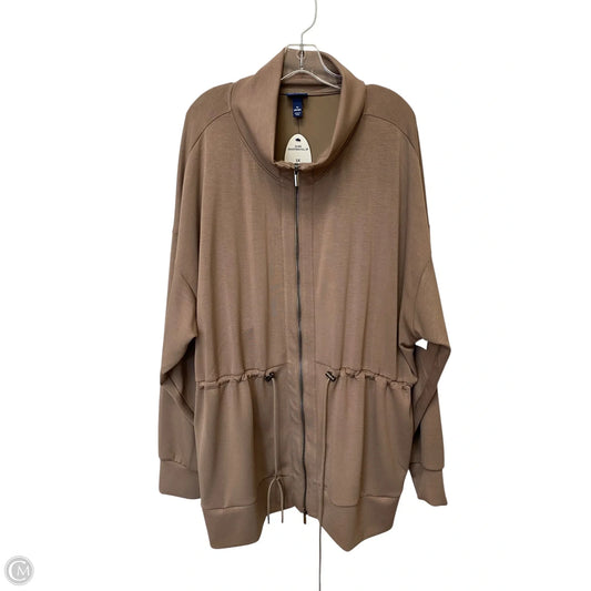 Jacket Fleece By Scoop In Bronze, Size: 3x