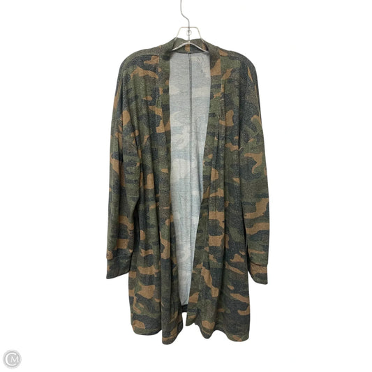 Cardigan By New York And Co In Camouflage Print, Size: Xxl