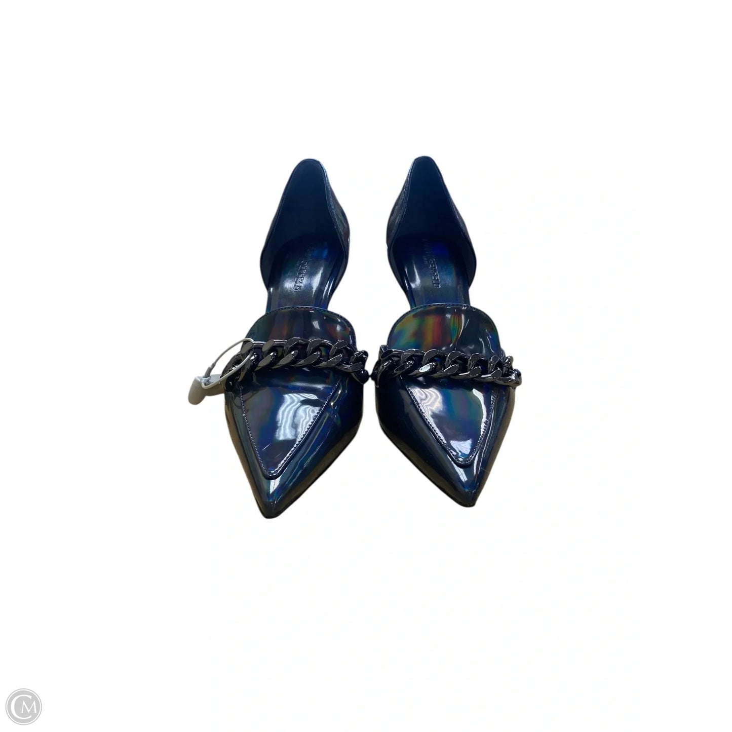 Shoes Designer By Karl Lagerfeld In Blue, Size: 9