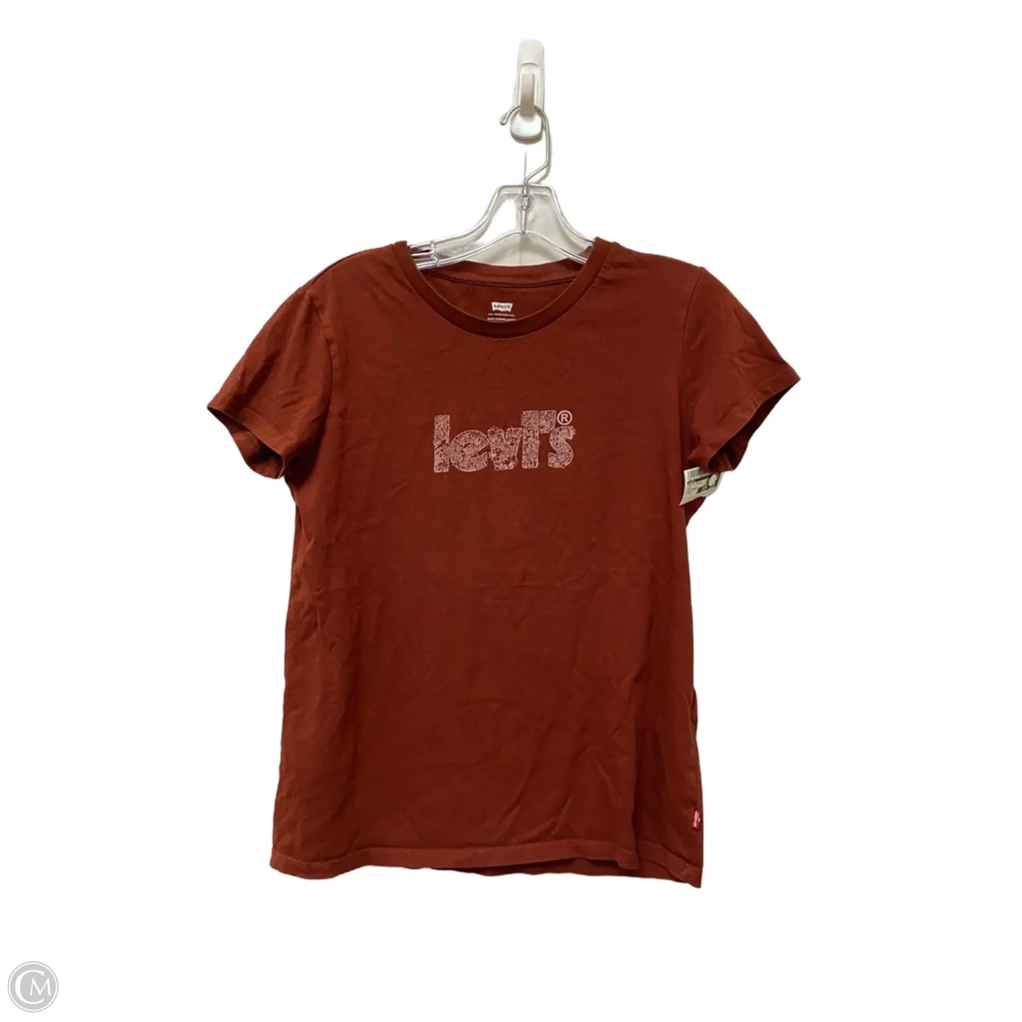 Top Short Sleeve Basic By Levis In Red, Size: M