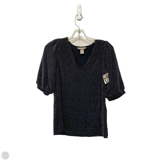 Top Short Sleeve By H&m In Black, Size: Xs