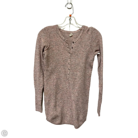 Top Long Sleeve Basic By Free People In Pink, Size: S