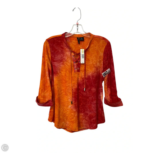 Top Long Sleeve By New Directions In Orange, Size: Mp