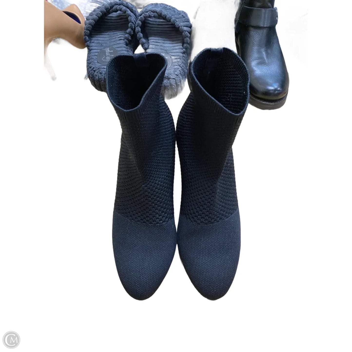 Boots Ankle Heels By Eileen Fisher In Black, Size: 7