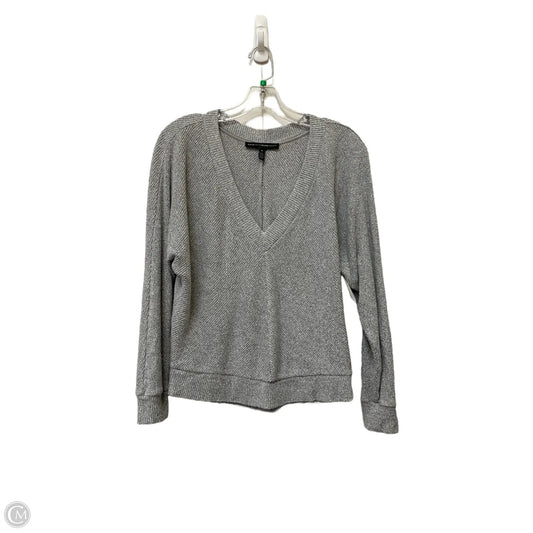 Top Long Sleeve By White House Black Market In Grey, Size: M