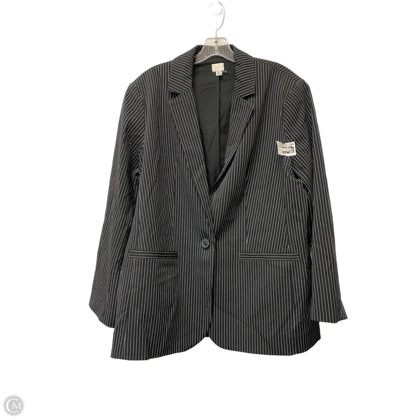 Blazer By A New Day In Striped Pattern, Size: Xl