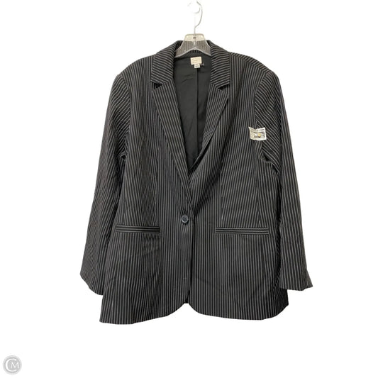 Blazer By A New Day In Striped Pattern, Size: Xl