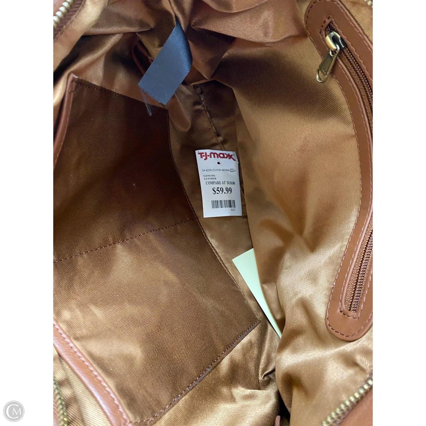 Handbag Leather By Clothes Mentor, Size: Medium