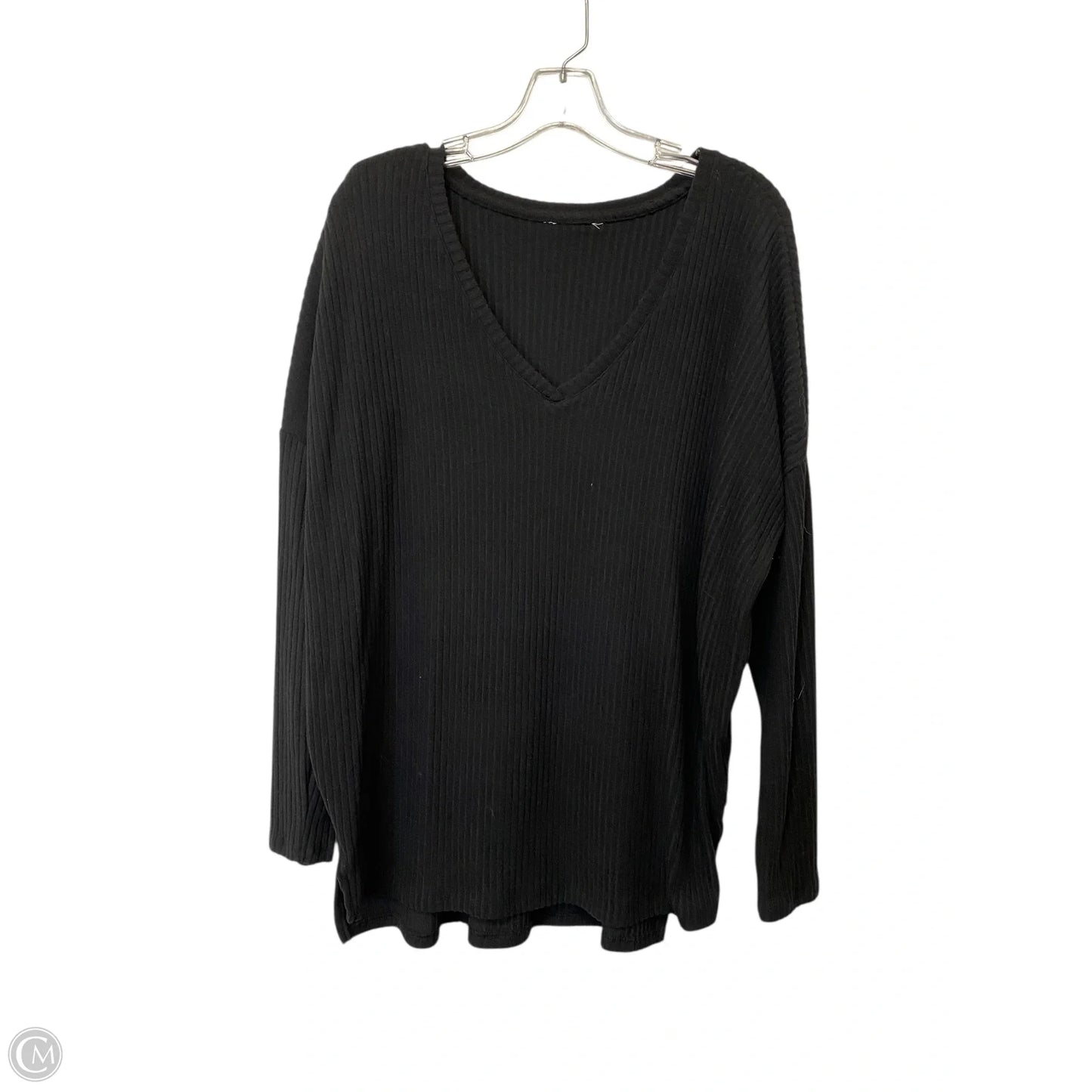 Top Long Sleeve Basic By Cme In Black, Size: M