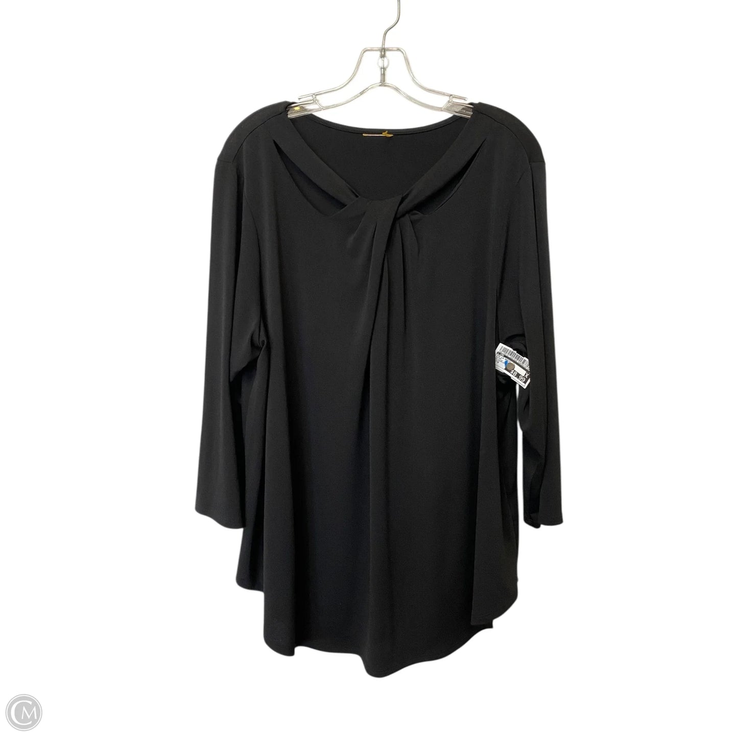 Top Long Sleeve Basic By Cme In Black, Size: M