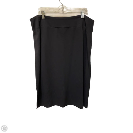 Skirt Midi By Nine West In Black, Size: Xxl