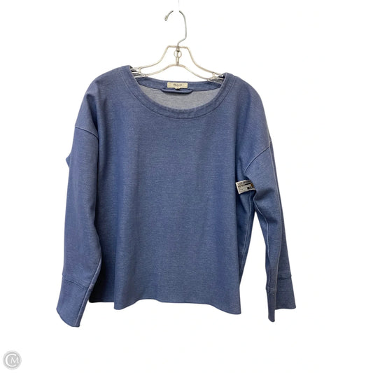 Top Long Sleeve By Madewell In Blue, Size: M