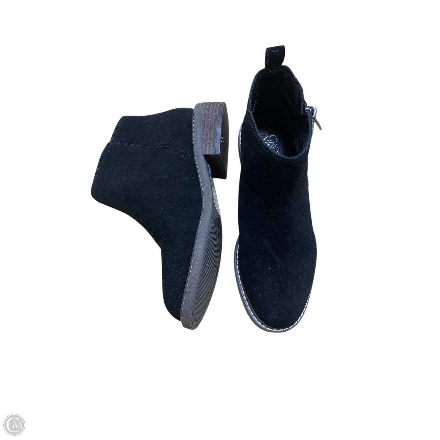 Boots Ankle Heels By Crown Vintage In Black, Size: 7