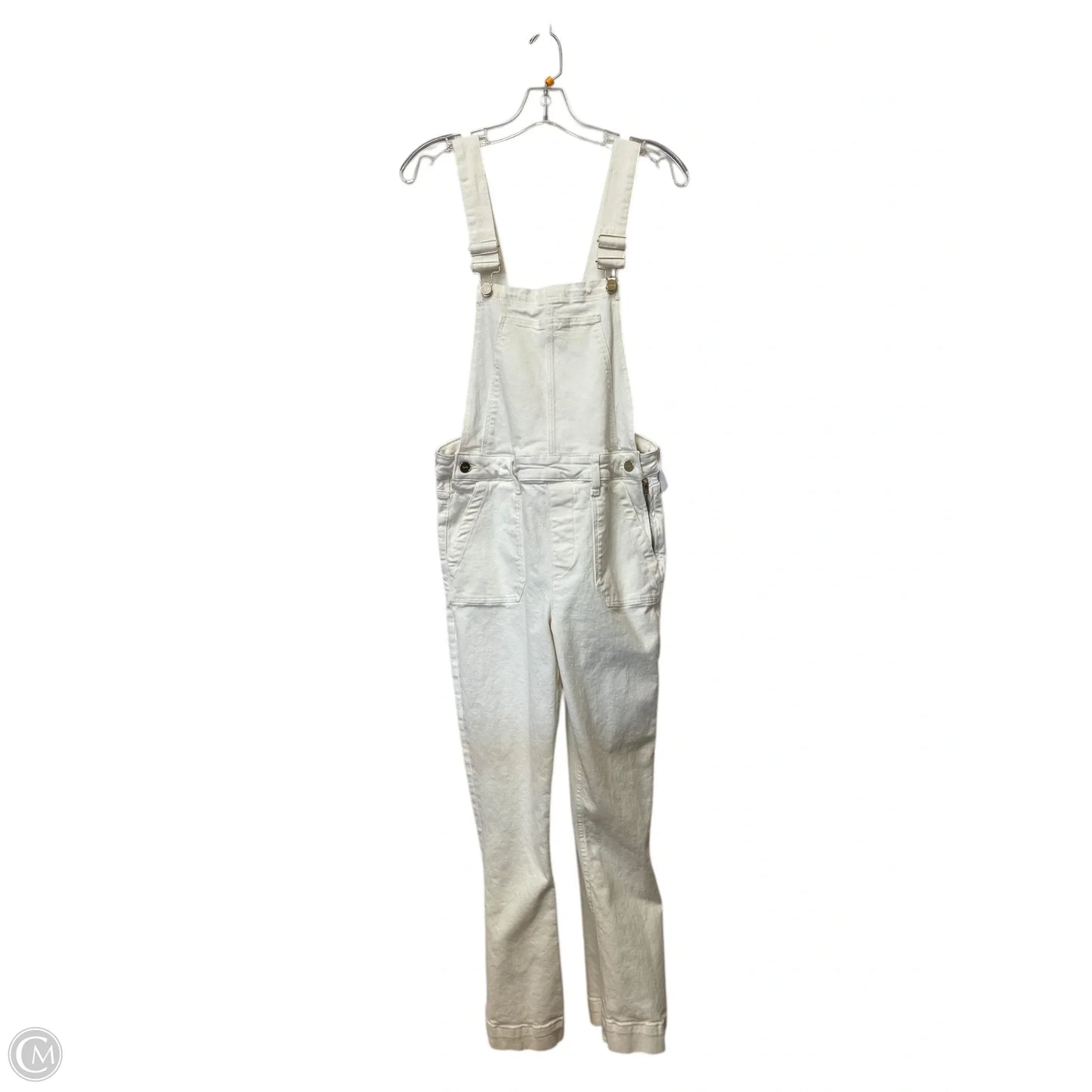 Overalls By Paige In White Denim, Size: 4