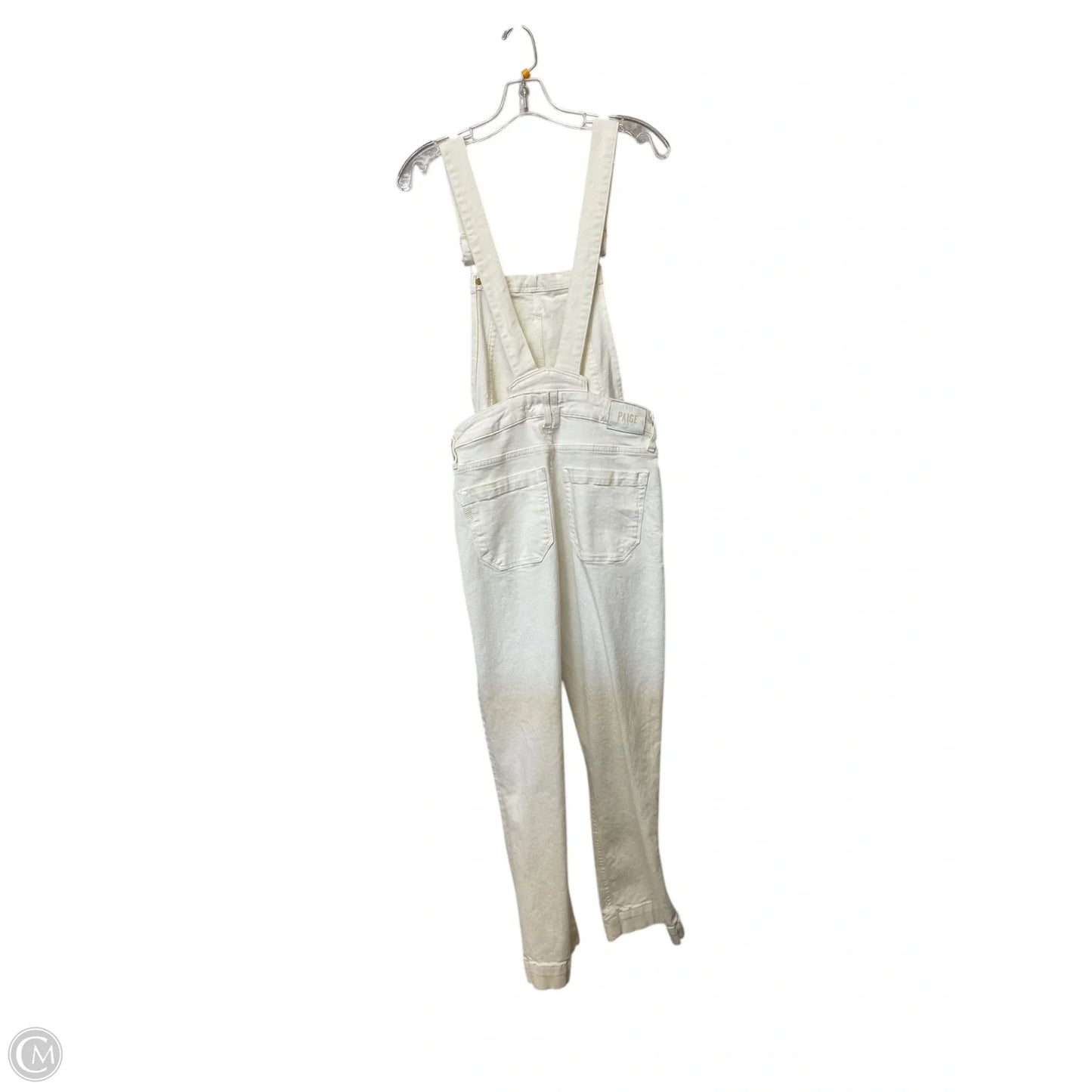 Overalls By Paige In White Denim, Size: 4
