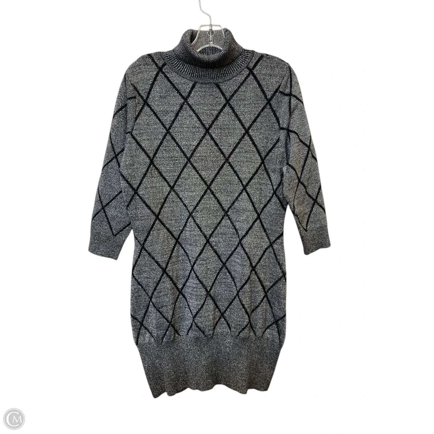 Dress Party Midi By Venus In Silver, Size: Xl