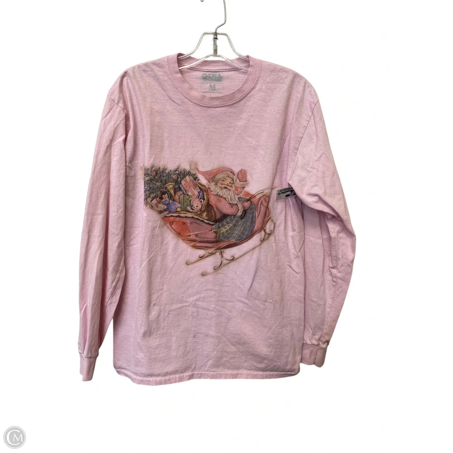 Top Long Sleeve Basic By Cme In Pink, Size: M