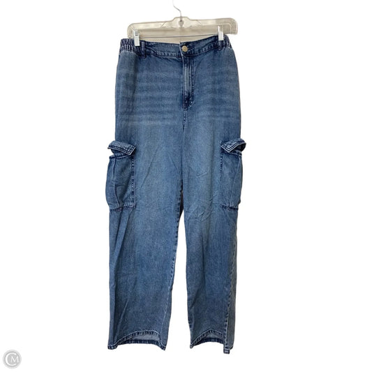 Jeans Straight By Ava & Viv In Blue Denim, Size: 18