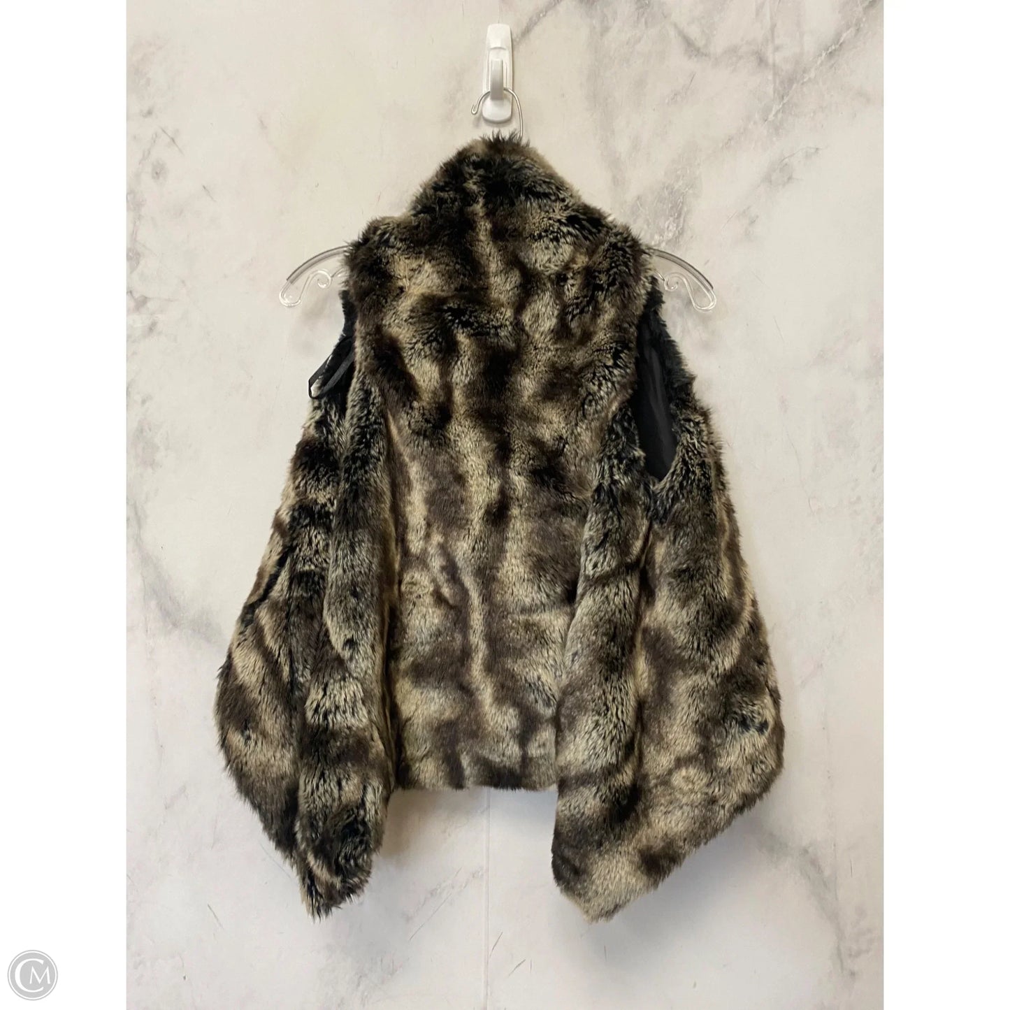 Vest Faux Fur & Sherpa By Gianni Bini In Brown, Size: S