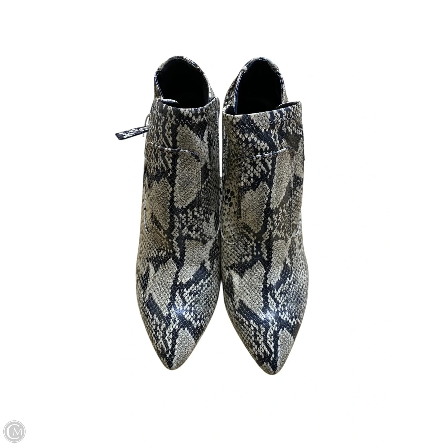 Boots Ankle Heels By Franco Sarto In Snakeskin Print, Size: 10