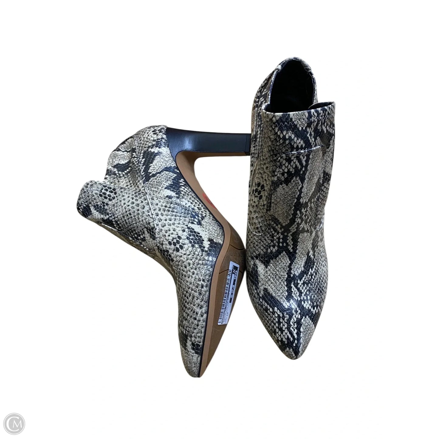 Boots Ankle Heels By Franco Sarto In Snakeskin Print, Size: 10