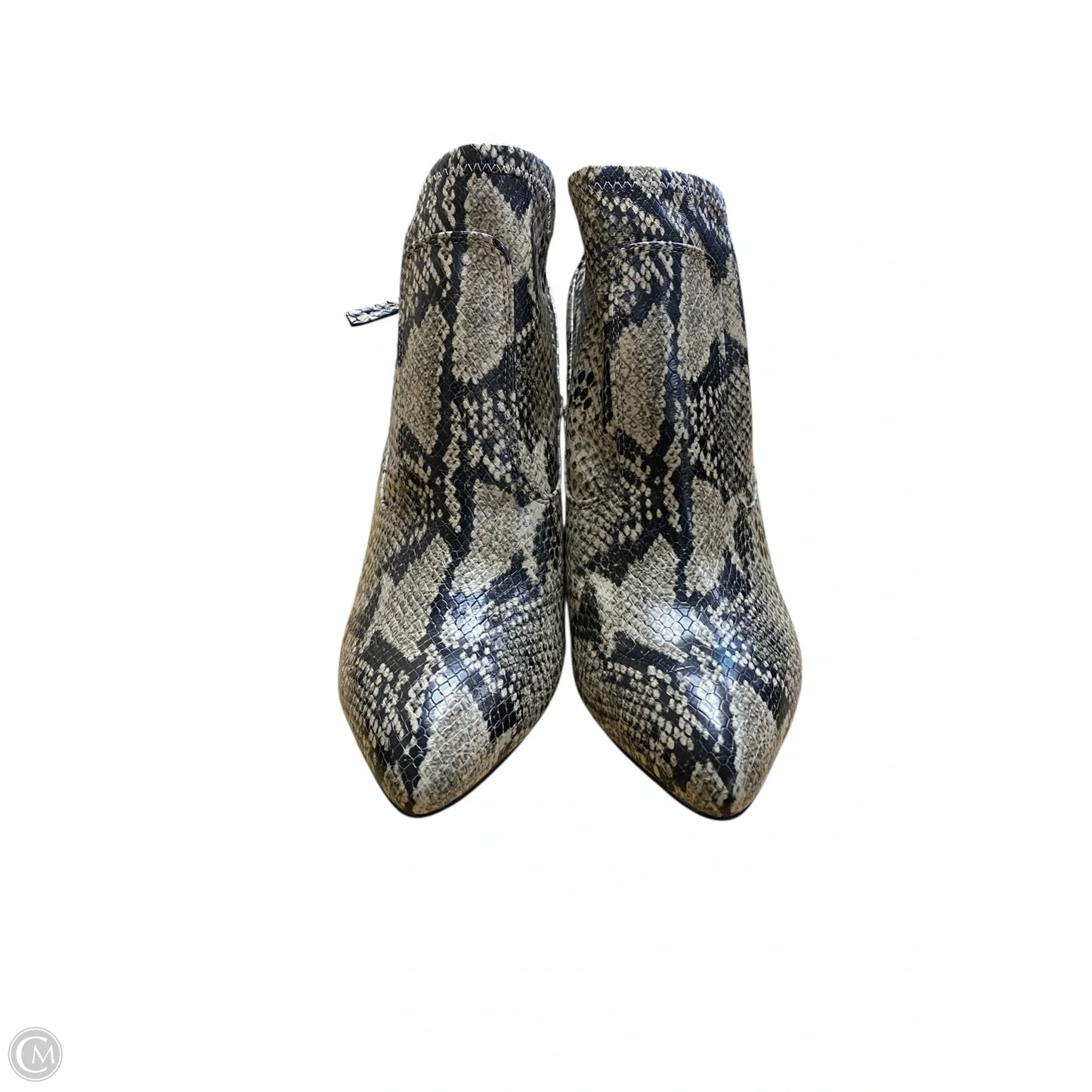 Boots Ankle Heels By Franco Sarto In Snakeskin Print, Size: 10