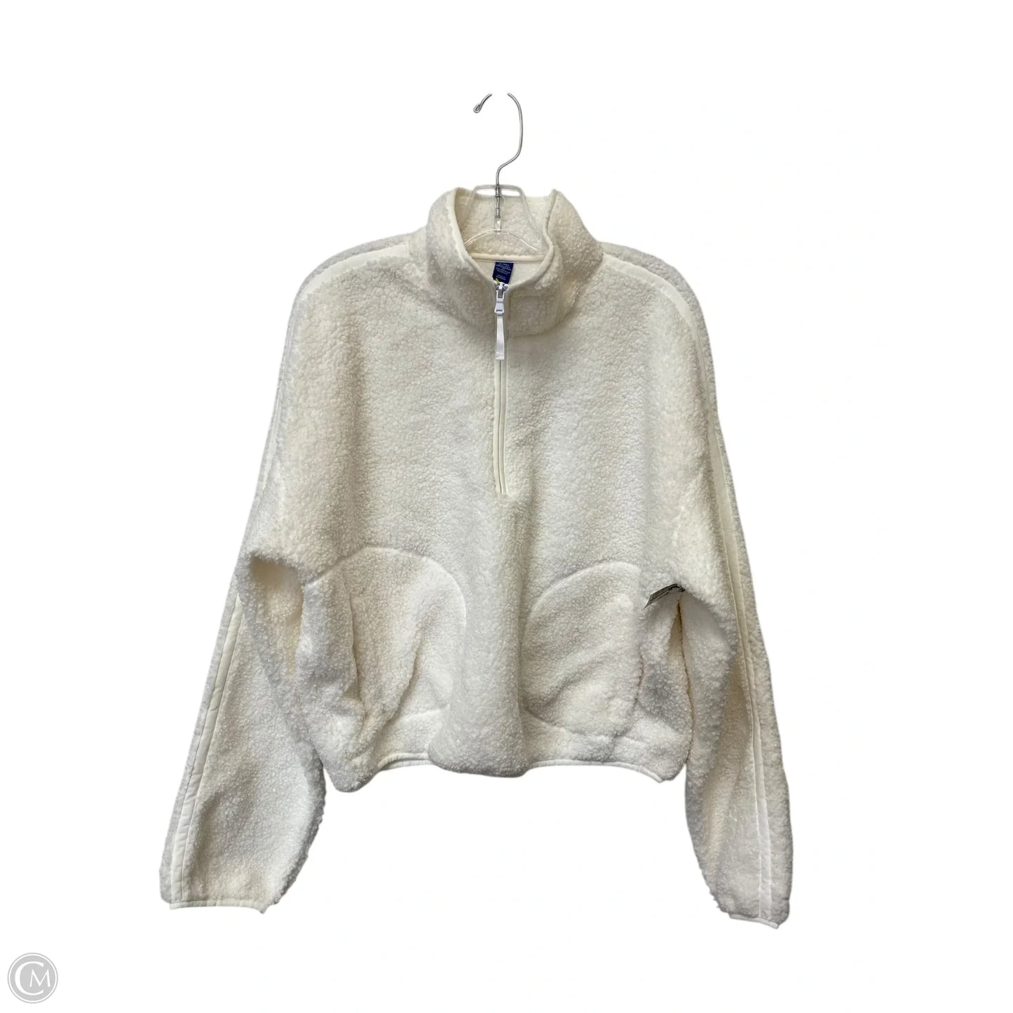 Jacket Faux Fur & Sherpa By Old Navy In White, Size: M