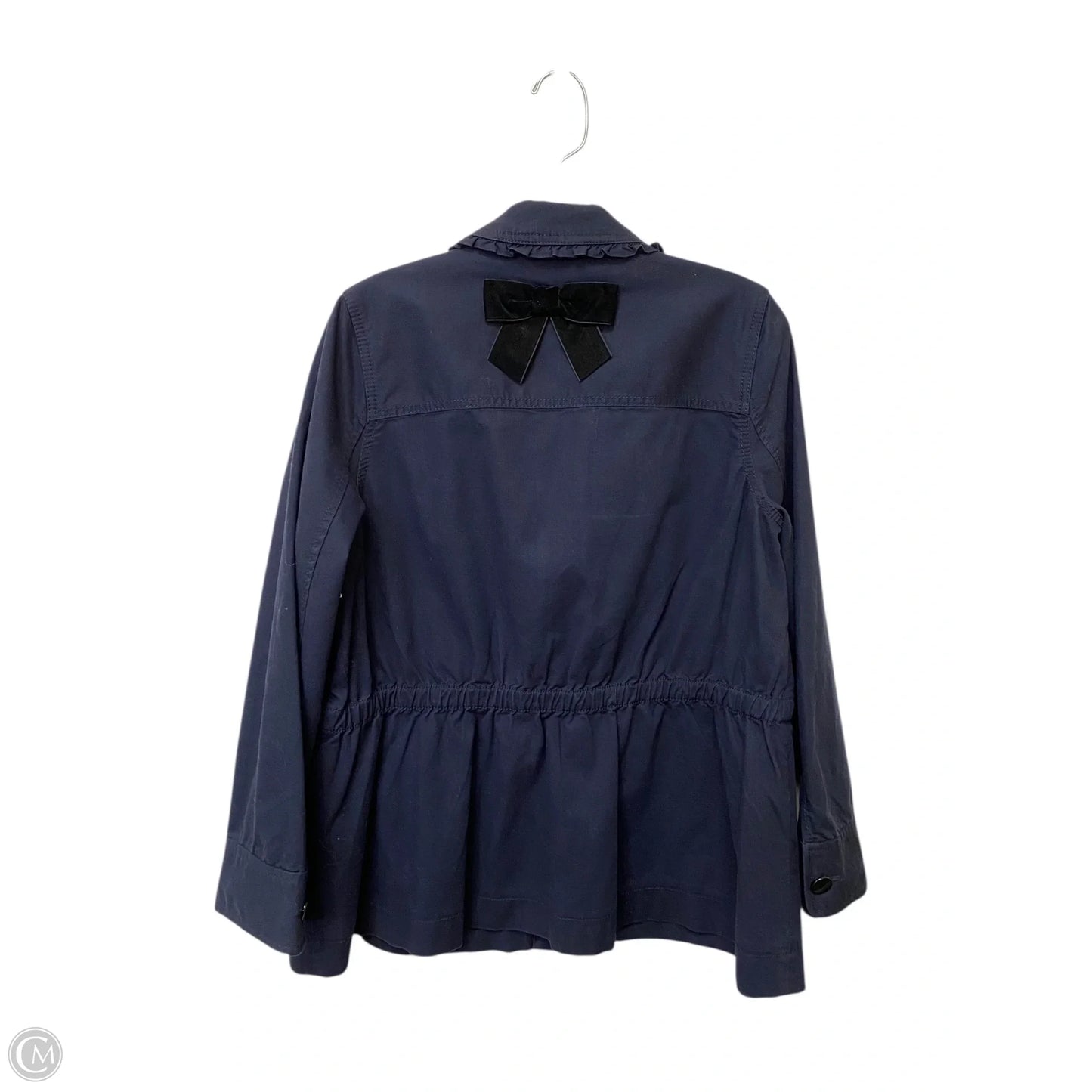 Jacket Designer By Kate Spade In Blue, Size: M