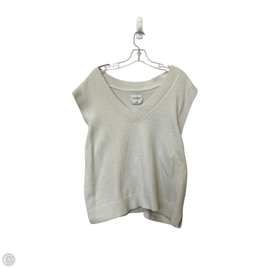 Vest Sweater By Abercrombie And Fitch In Cream, Size: Xxl