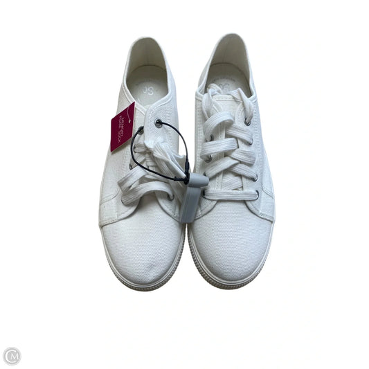 Shoes Flats By So In White, Size: 8.5