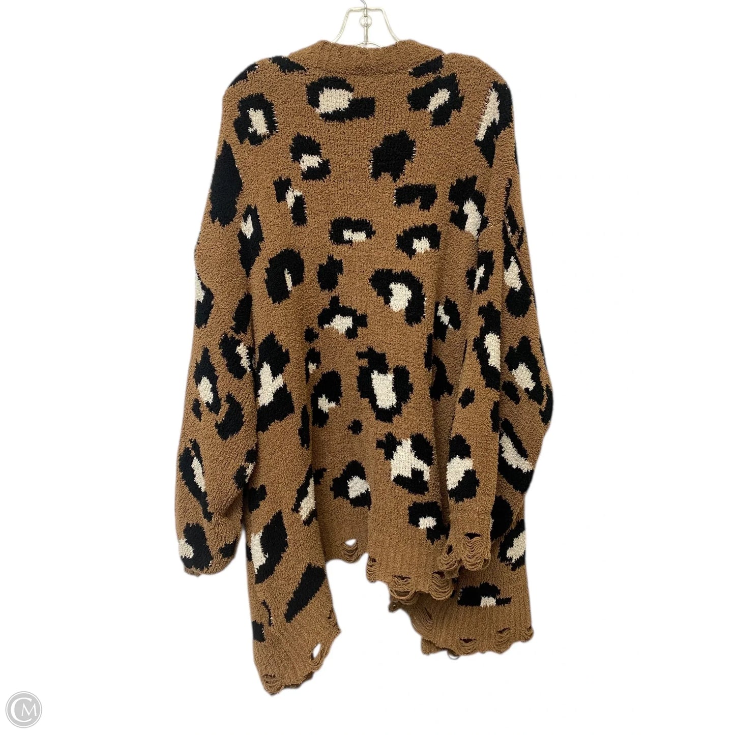 Sweater Cardigan By A Beautiful Soul In Animal Print, Size: M