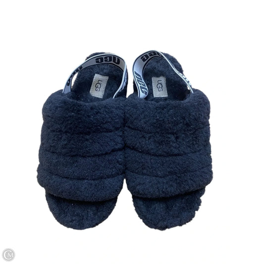 Slippers Designer By Ugg In Black, Size: 7