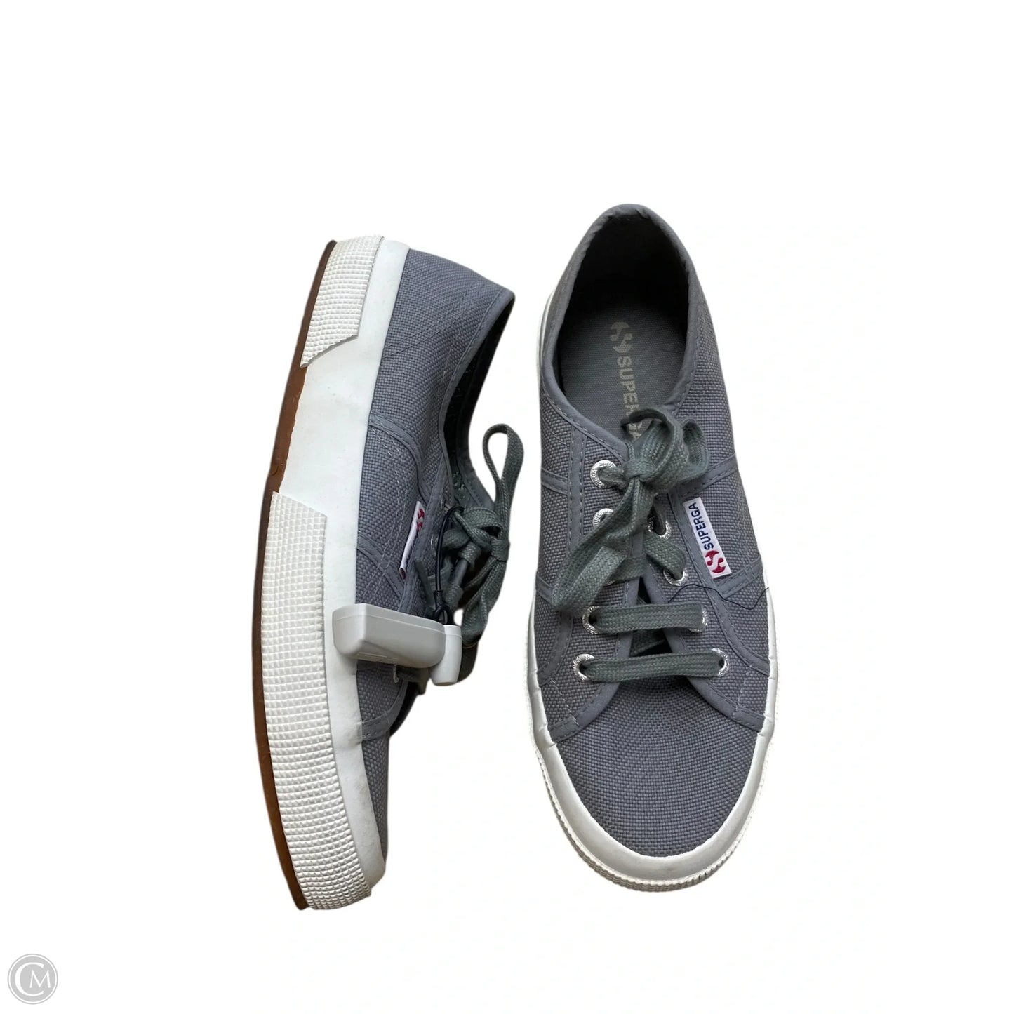 Shoes Flats By Superga In Grey, Size: 7.5