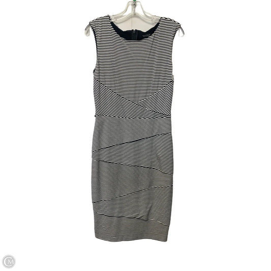 Dress Casual Midi By White House Black Market In Striped Pattern, Size: 8