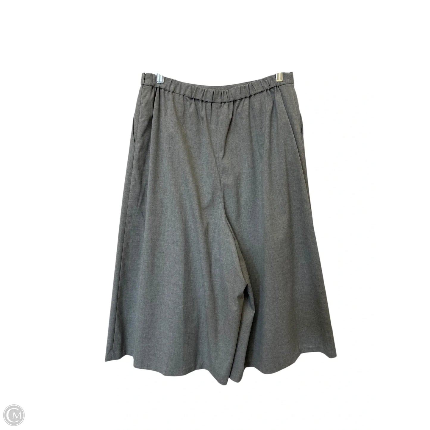 Skirt Midi By Uniqlo In Grey, Size: L