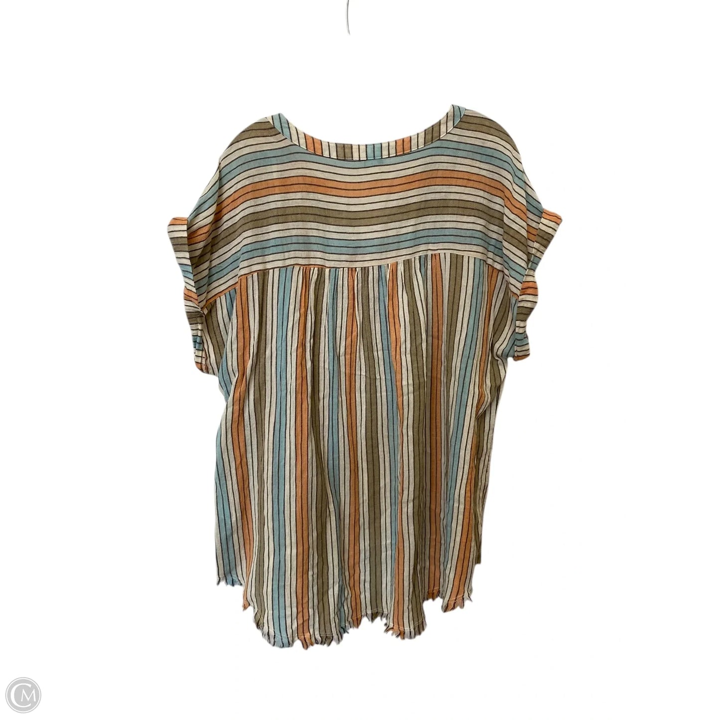 Top Sleeveless By Cato In Striped Pattern, Size: 20