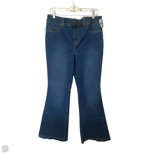 Jeans Boot Cut By Spanx In Blue Denim, Size: Xl
