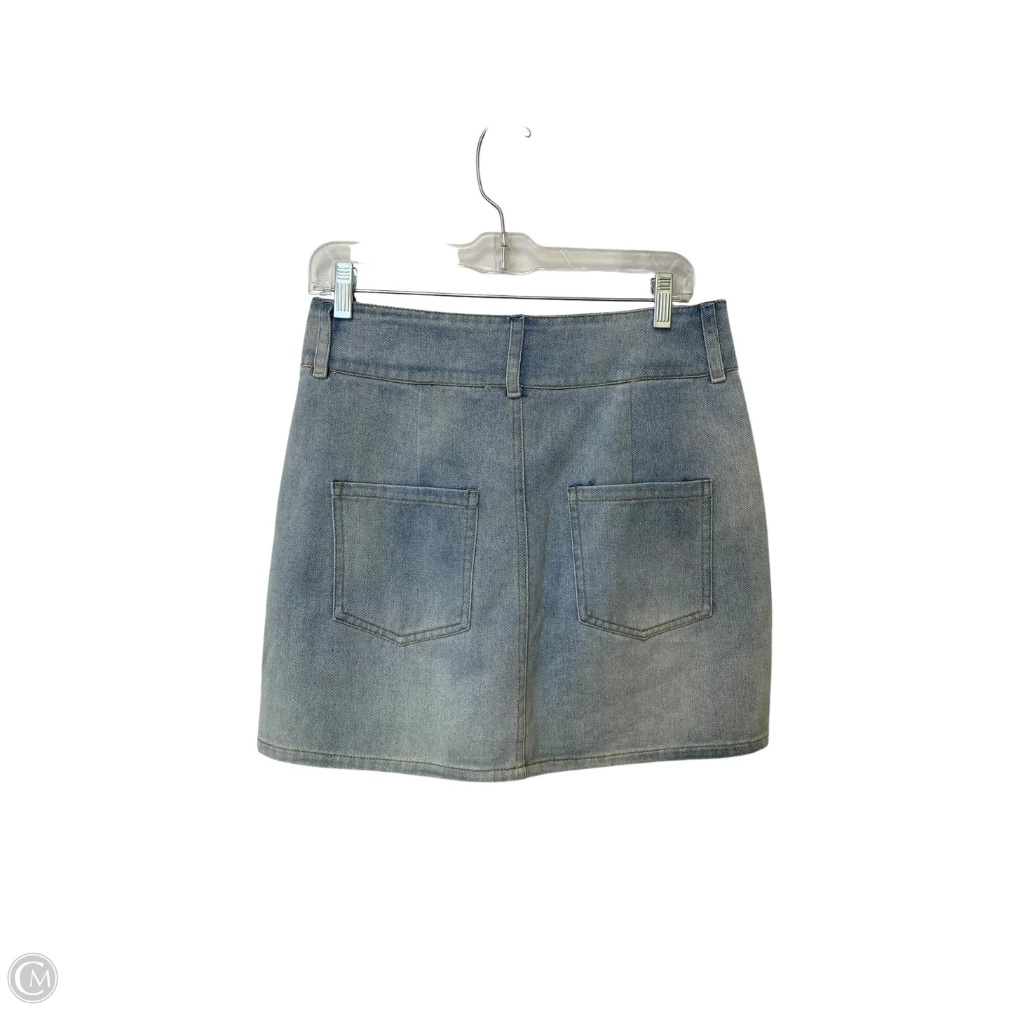 Skirt Mini & Short By Cloud Ten In Blue Denim, Size: M
