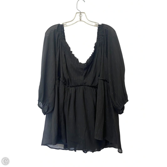 Top Long Sleeve By Torrid In Black, Size: 3x