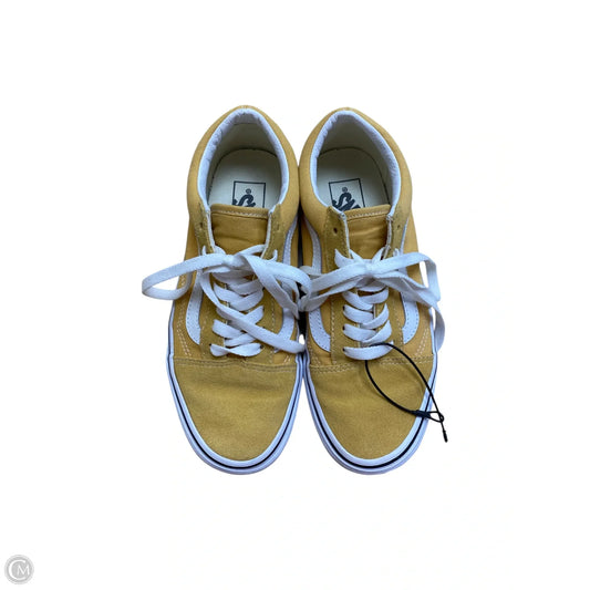 Shoes Flats By Vans In Yellow, Size: 7