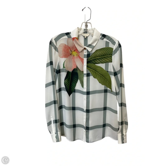 Top Long Sleeve By Ted Baker In Floral Print, Size: 2