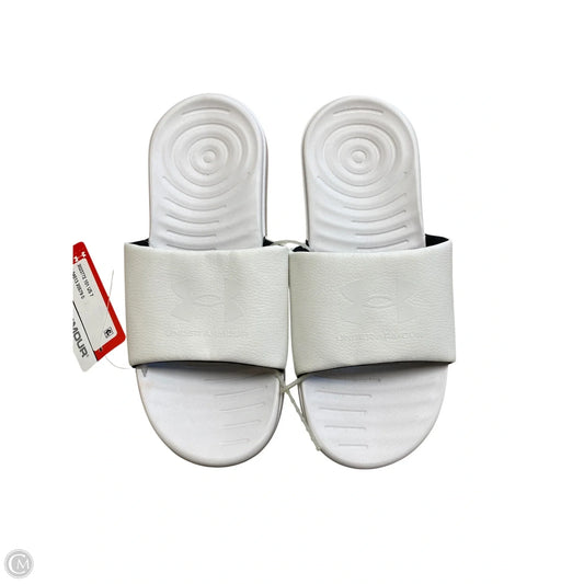 Sandals Flats By Under Armour In White, Size: 7