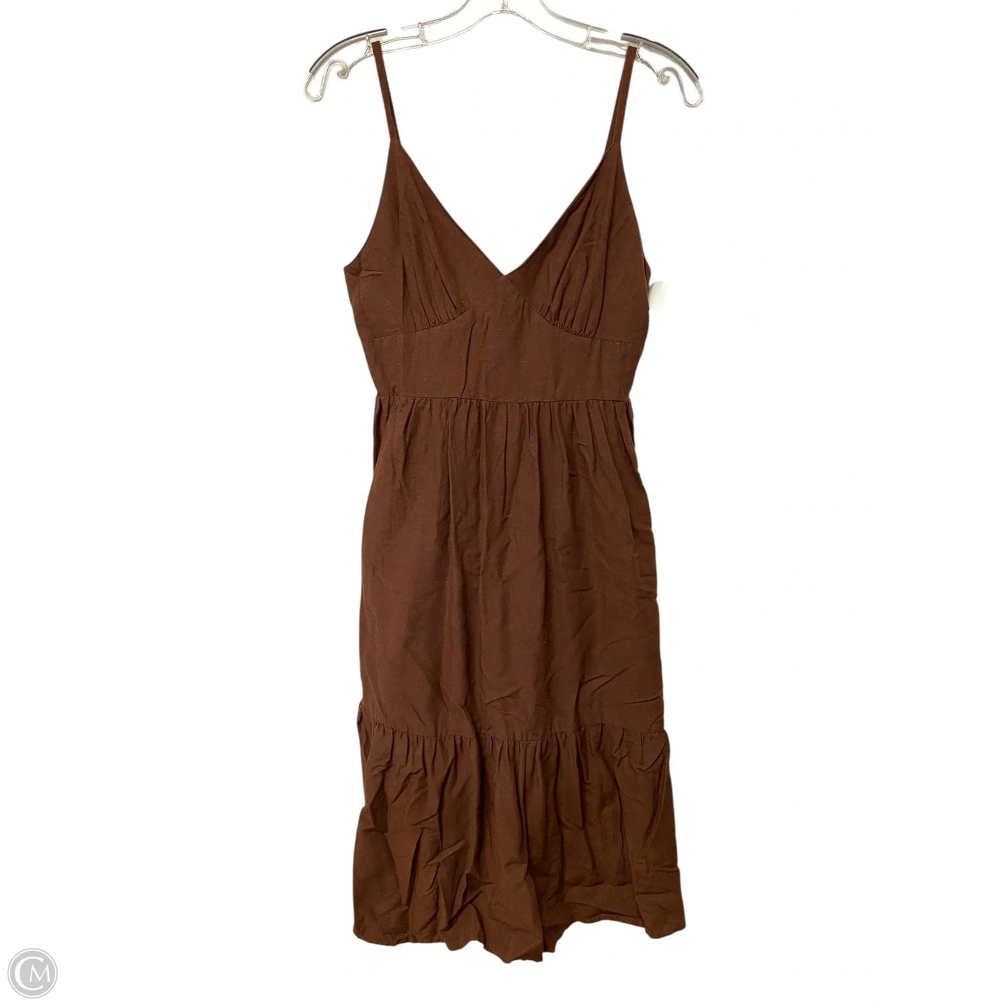Dress Casual Midi By Japna In Brown, Size: M