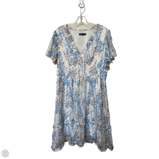 Dress Casual Midi By Shein In Floral Print, Size: Xl
