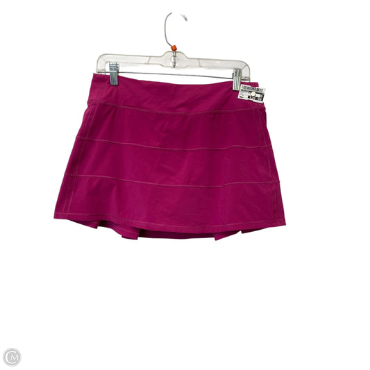 Athletic Skort By Lululemon In Pink, Size: 8