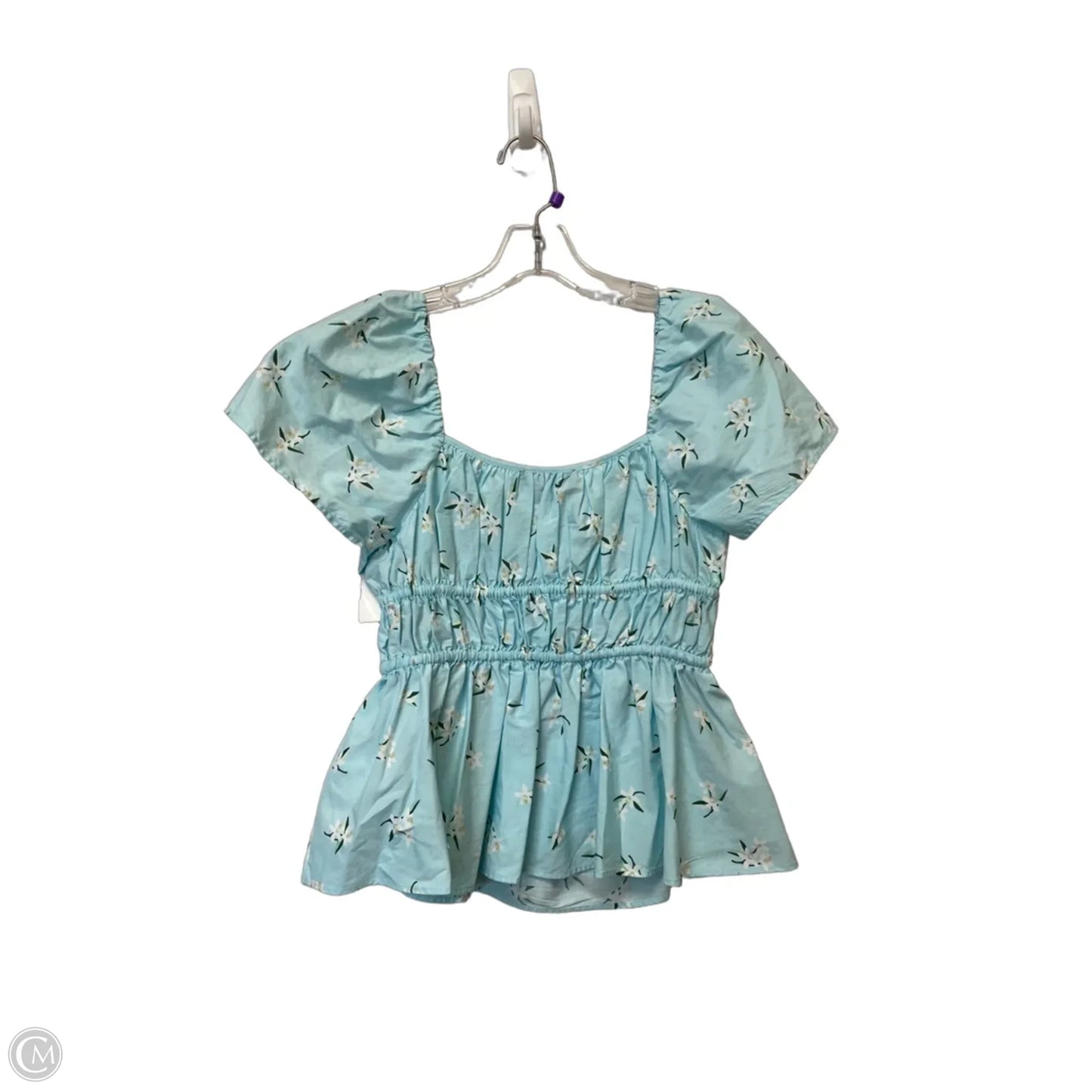 Top Short Sleeve Designer By Kate Spade In Blue, Size: S