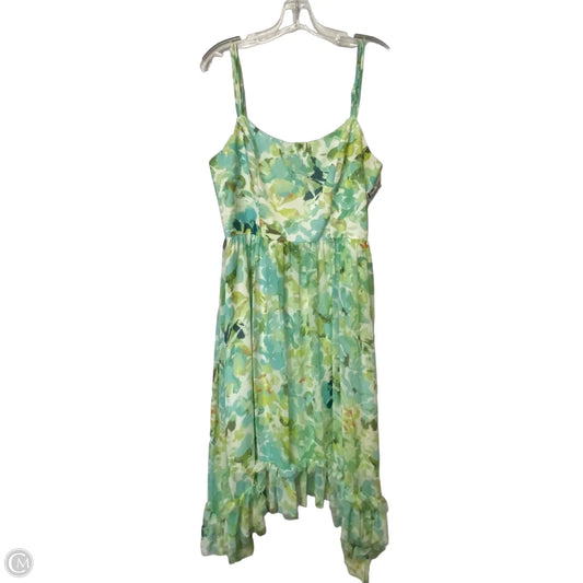 Dress Party Midi By Dress The Population In Green, Size: L