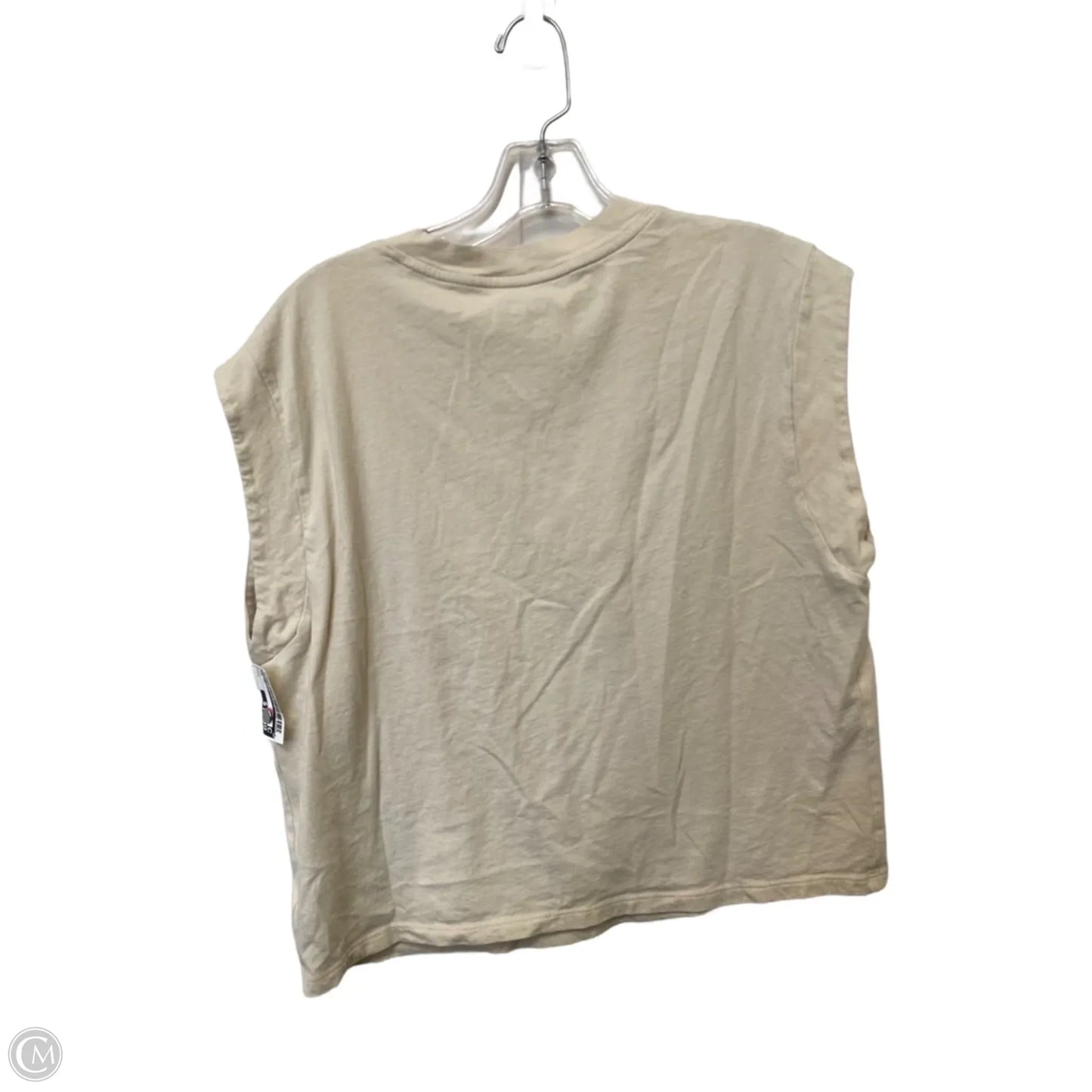Top Short Sleeve By Old Navy In Tan, Size: L