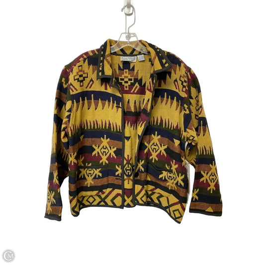 Jacket Shirt By Jane Ashley In Multi-colored, Size: M